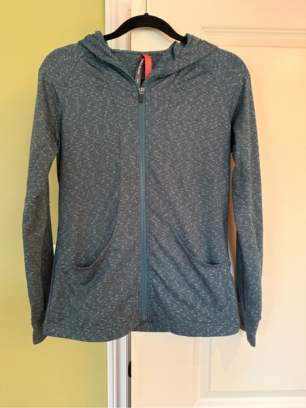 Zakti Positive Energy Women’s US 6 UK 10 Teal Full Zip Active Hoodie